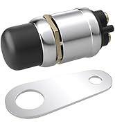 BFXM Push Button Starter Switch 12V 50A, Waterproof Momentary Start Switch for Car Engine, Push B...