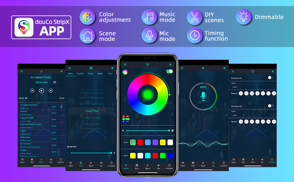 rechargeable rhythm light