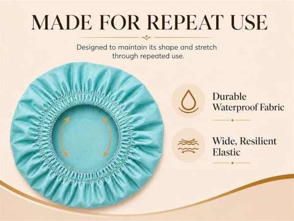 reusable shower caps