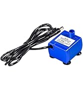 YOUTHINK Fountain Pump, Silent Submersible Pet Fountain Pump Low-pressure Consumption with 5.9 Fe...