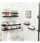 KESOL Shower Caddy Shelf, Adhesive Shower Shelf for Inside Shower with 2 Caddies, 2 Soap Holders ...