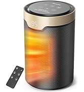 BREEZOME Space Heater, 1500W Portable Electric Heaters for Indoor Use, Small Desk Heater Quiet fo...