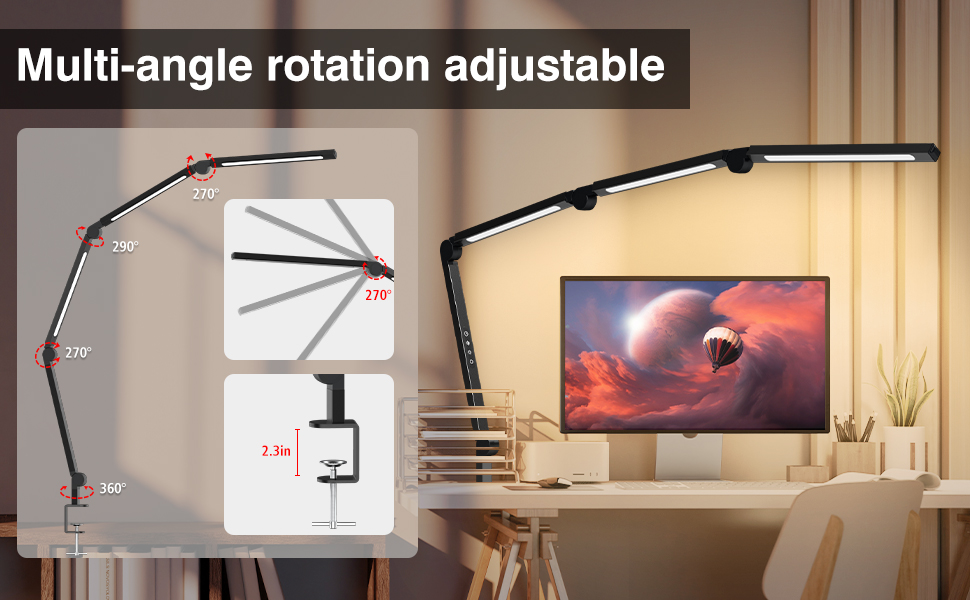 desk lamp with clamp