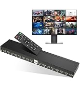 MT-VIKI 4K HDMI Multi-Viewer 16x1 w/IR Remote, 4K@30Hz Seamless HDMI Switcher 16 in 1 Out for PS4...