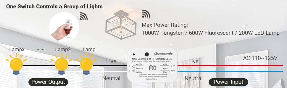 WIRELESS LIGHT SWITCH