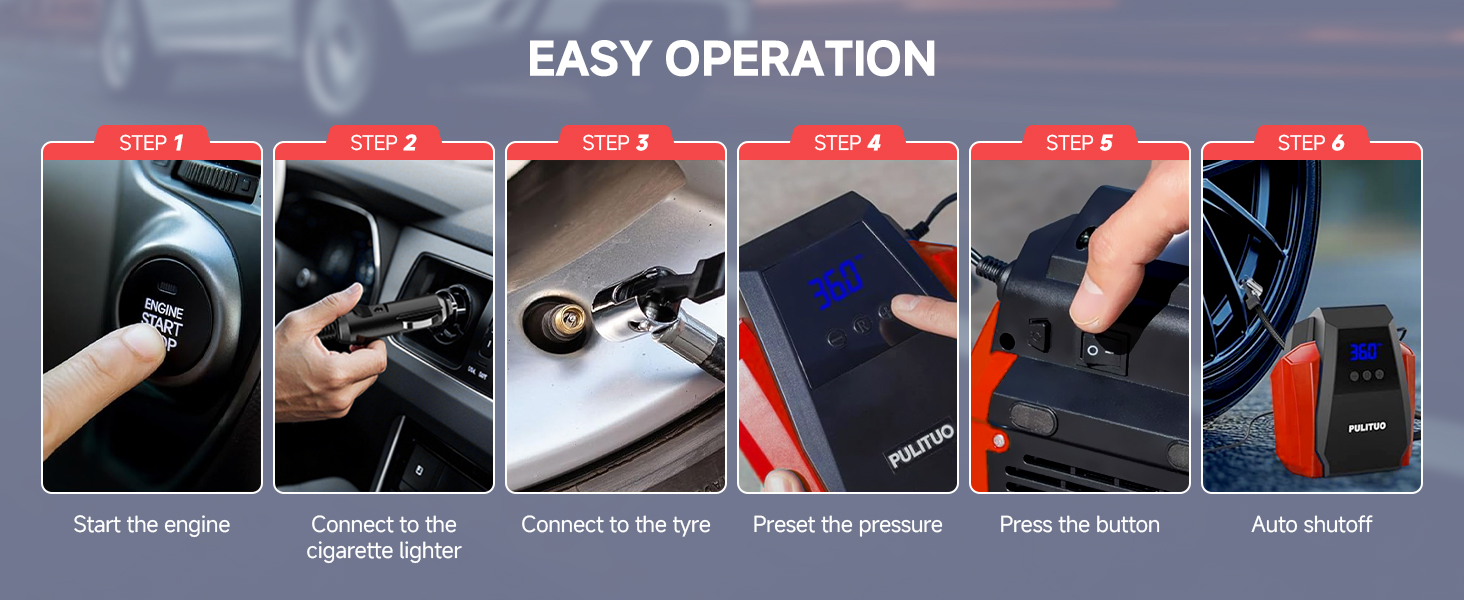 Tire Inflator Portable Air Compressor