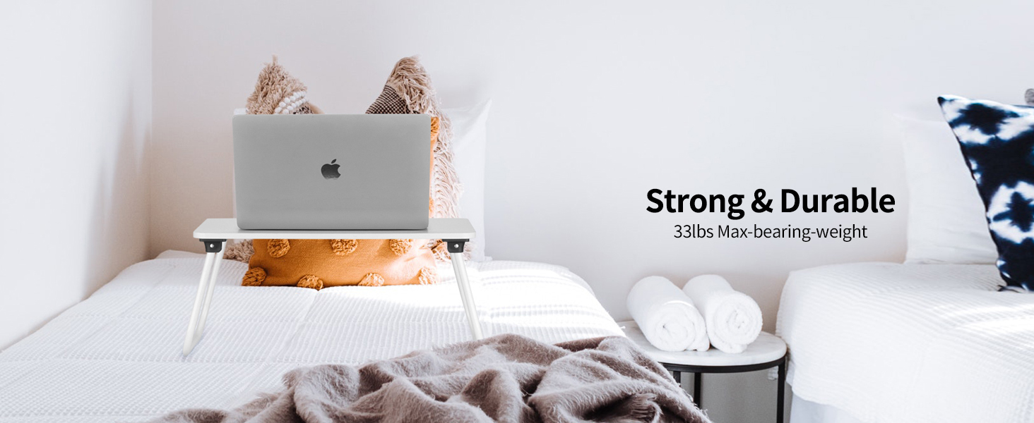 Ruxury Folding Lap Desk Laptop Stand Bed Desk Table Tray