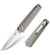 Mossy Oak Folding Pocket Knife, 3.5-Inch D2 Steel Drop Point Blade, G10 Handle, Small EDC Knife w...