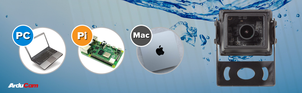 2MP IMX291 Low Light 120° Wide Angle USB Camera Module with Waterproof Metal Case