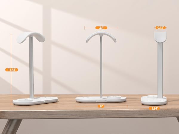 headphone stand with wireless charger