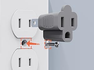 2 to 3 prong outlet extender adaper