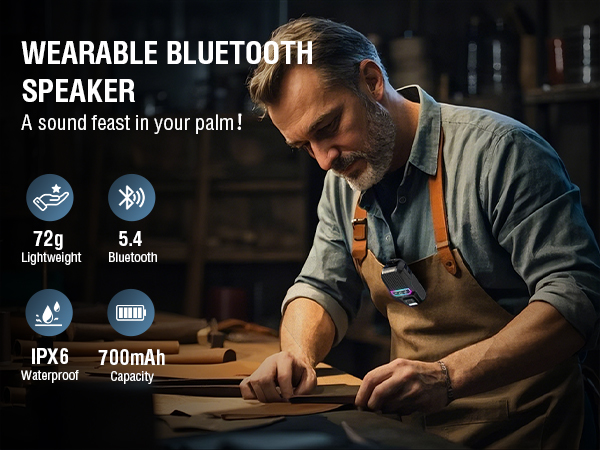 Wearable Bluetooth Speaker
