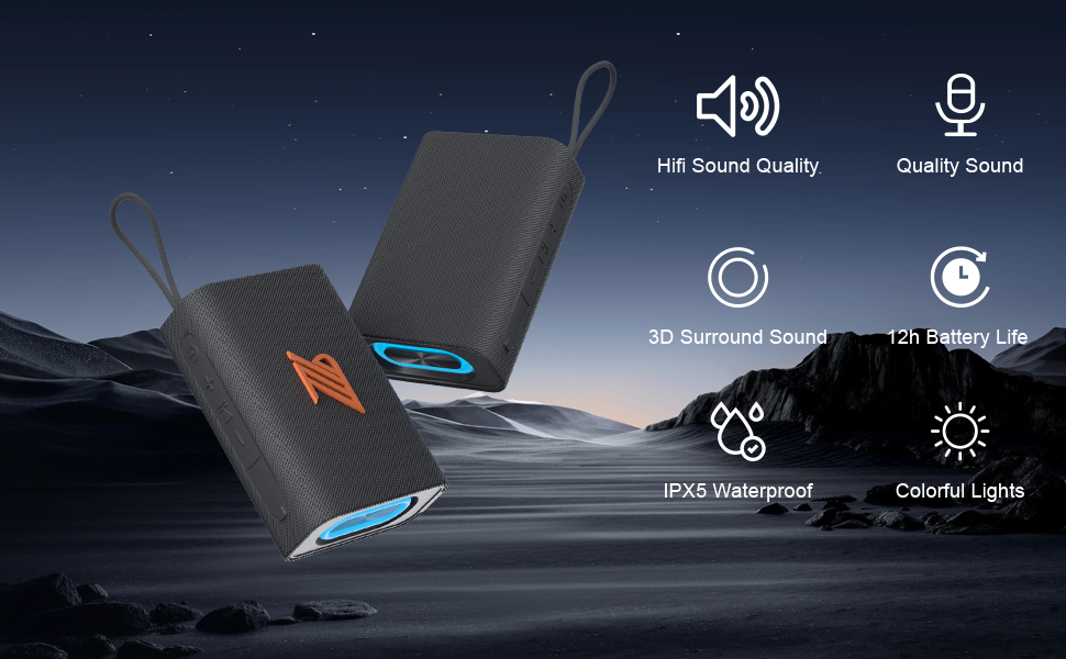 Waterproof Bluetooth speaker 