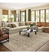 Machine Washable Rugs for Living Room: 8x10 Area Rugs for Bedroom Vintage Stain Resistant Non Sli...