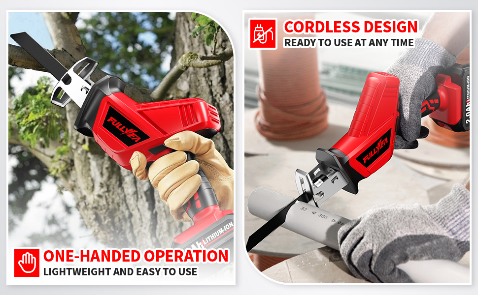 battery reciprocating saw