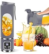 Portable Blender Personal Electric USB, 500ML Portable juicer Shakes and Smoothies Blender, Small...