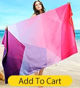 SYOURSELF Microfiber Beach Towel for Travel, 71"x 35",Extra Large Beach Towels,Quick Dry,Super Ab...