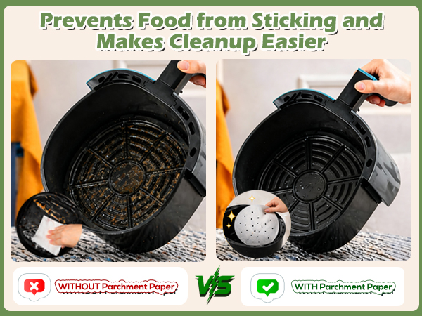 air fryer liners round