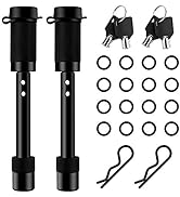 AutoEC Hitch Receiver Pin Lock Set, 5/8 Inch Trailer Locking Hitch Pin Tow Hitch Lock Set for Cla...
