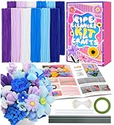 Eppingwin 360 PCS Pipe Cleaners for Flowers, Blue-Purple Chenille Stems for Crafts, Pipe Cleaners...