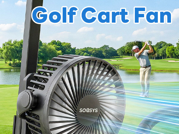 golf cart fan portable fan rechargeable magnetic fan battery operated fan golf cart accessories