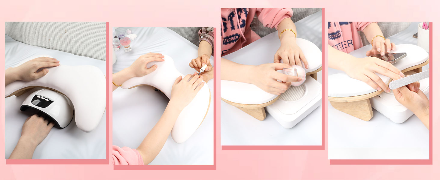 U-shaped Arm Rest for Nails Tech