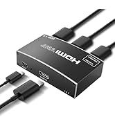 HDMI Splitter 1 in 3 Out, NEWCARE 4K 1x3 HDMI Splitter Supports 4K@30HZ 2K 1080P UHD HDR 3D for X...