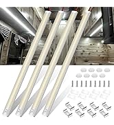 WELLUCK 12V Interior LED Light Bar, 1600LM COB Interior Light Strip w/Switch for Car, Trailer, Tr...