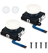 BRHE 3D Analog Joystick Replacement Left/Right Repair Kit Thumb Sticks Sensor with 4 “Y” Screws f...