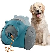 Cdycam Dog Treat Ball, Adjustable Dispensing Interactive Toys Indestructible Puzzles Feeder Slow ...