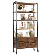 bookcase with cabinet
