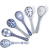 Selamica Ceramic Soup Spoons, 6.2 Inch Small Serving Spoons for Cereal, Yogurt, Dips, Ice Cream, ...