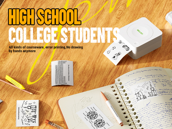 sticker printer mini printer Nelko sticker printer PM230 Bluetooth sticker printer print pods