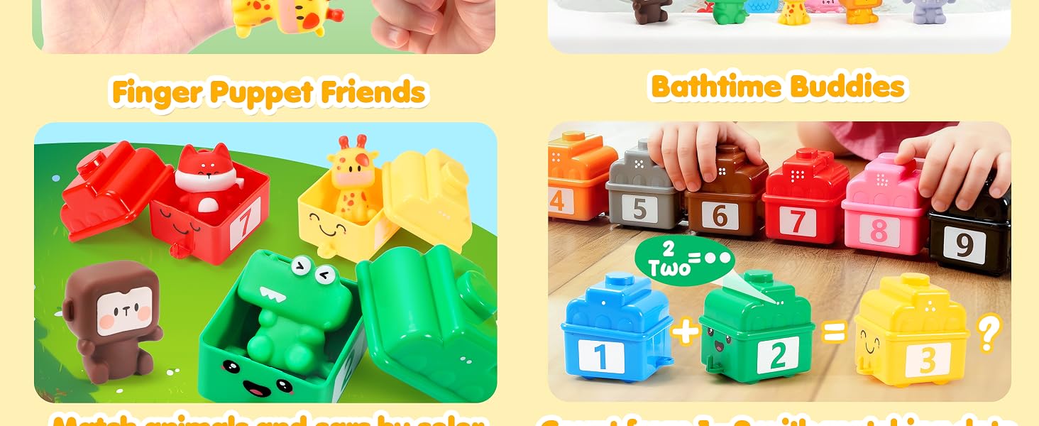 Montessori Learning Toys for 1 2 3 Years Old Boy Girl Toddler