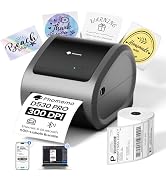 Phomemo 300 DPI 4x6 Thermal Shipping Label Printer with 500 Labels, Ethernet Bluetooth USB, High ...