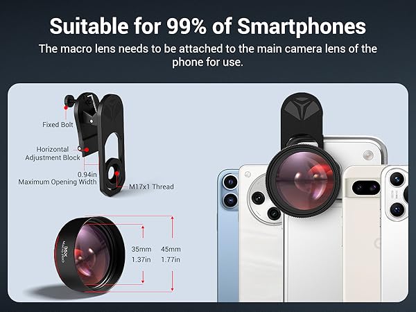 35X macro lens for smartphones