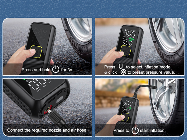 06-1 air pump for car tires 600-450 V2