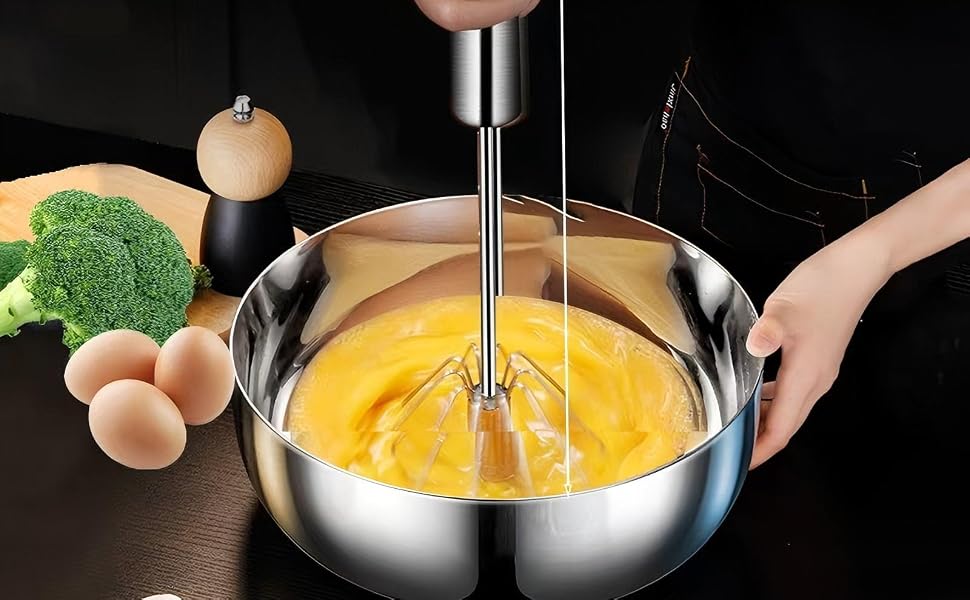 3 Pack Stainless Steel Egg Whisk