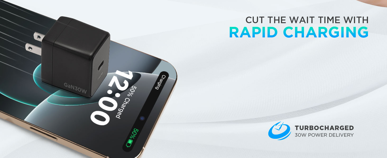 Cut the wait time with rapid charging.