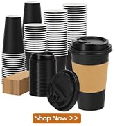 black paper coffee cups