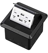 KYHSHJ 4.8A USB Chargers Pop Up Floor Watertight gaskets Electrical Outlet Receptacle Stainless S...