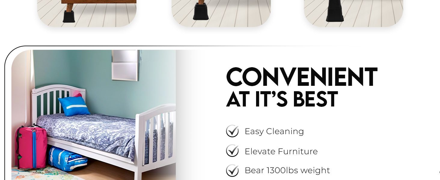 Furniture risers bed risers furniture risers bed risers 8 inch heavy duty bed riser couch riser