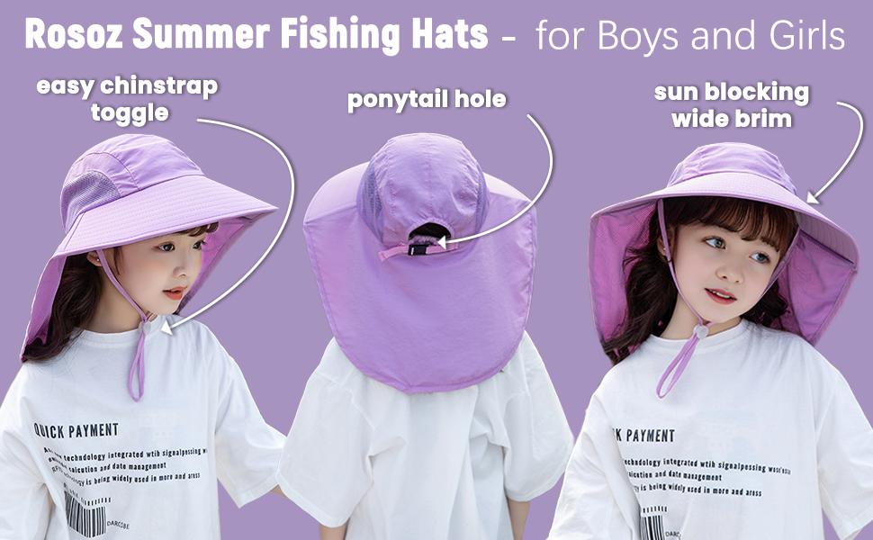 easy chinstrap toggle ponytail hole sun blocking wide brim