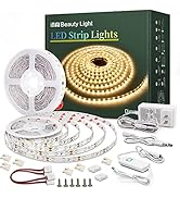 Led Strip Lights 50.5ft Warm White Dimmable Led Light Strip Flexible Rope Lights Kits with 24v Et...