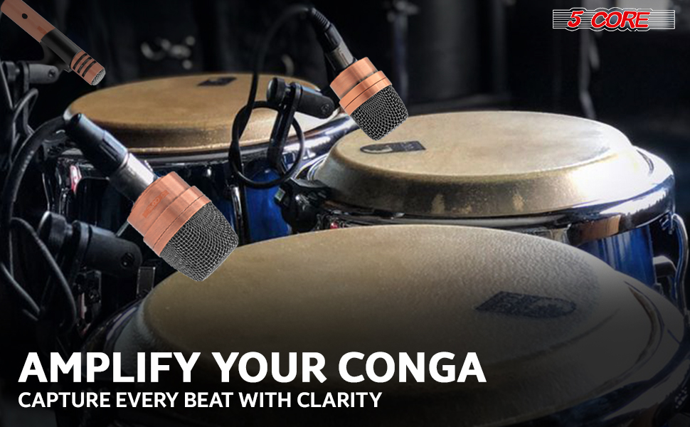 Conga Tom Snare Microphone Set Instrument Mic