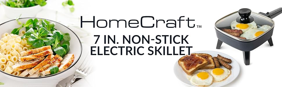 HomeCraft 7 in nonstick electric skillet