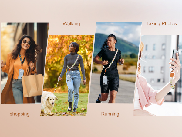 QIOFEARTH Clip and Go Strap for Phone with Wallet Crossbody