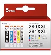 ONLYU 280XXL 281XXL Compatible for Canon Ink 280 and 281 Cartridges PGI-280XXL CLI-281XXL for Can...