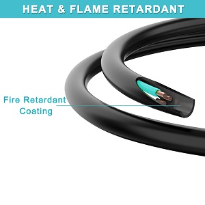 16AWG SJTW Heavy Duty Outside Household Extension Cable for Outdoor Lights 