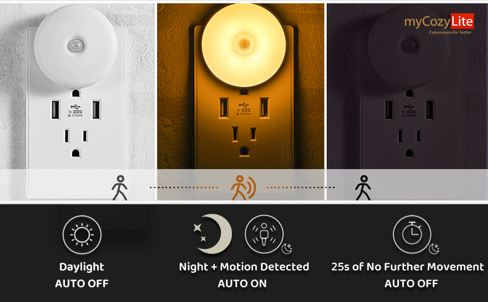 night light adults kids bathroom kitchen bedroom hallway 